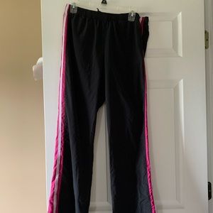 Black and pink Nike track pants size L 12-14
